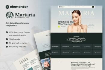 Martaria - Anti Aging Clinic Elementor Template Kit