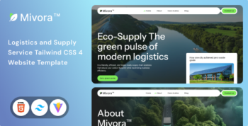 Mivora - Logistics & Supply Service Tailwind CSS 4 Website Template