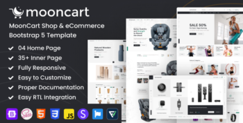 MoonCart - Shop & eCommerce Bootstrap Template