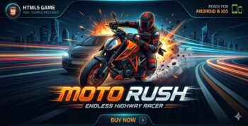 Moto Rush — Endless Highway Racer Html5 game