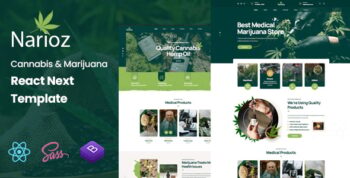 Narioz - Cannabis & Marijuana React NextJs Template