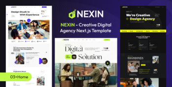 Nexin – Creative Digital Agency & Portfolio Next.js Template