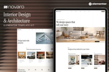 Novaro - Interior Design & Architecture Elementor Template Kit