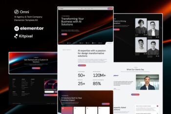 Omni - AI Agency & Tech Company Elementor Template Kit