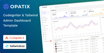 Opatix - CodeIgniter & Tailwind CSS 4 Admin Dashboard Template