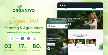 Organiyo - Organic Food Farming & Agriculture React Nextjs Template
