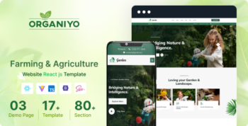Organiyo - Organic Food Farming & Agriculture Reactjs Template