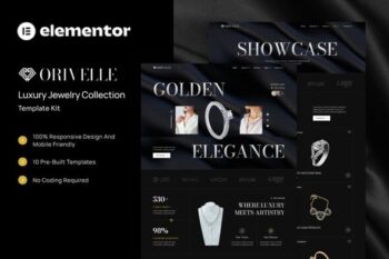 Orivelle - Luxury Jewelry Collection Elementor Template Kit