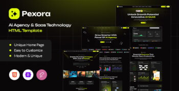 Pexora - Ai Agency & Saas Technology HTML Template