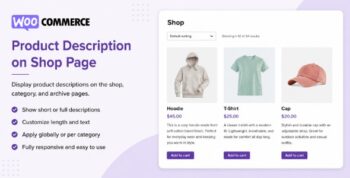 Product Description on Shop & Archive Pages for WooCommerce