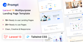 Prompt - Tailwind CSS & Laravel 13 Multipurpose Landing Template