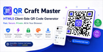 QR Craft Master | HTML5 Client-Side QR Code Generator