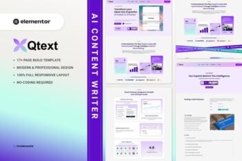 Qtext - AI Content Writer Elementor Template Kit