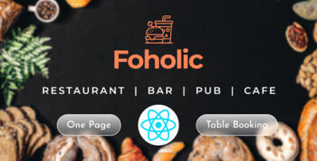 Restaurant & Cafe Food React Template - Foholic Food