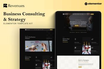 Revenues - Business Consulting & Strategy Elementor Template Kit