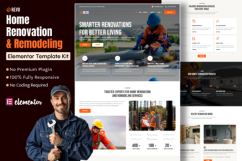 Revo – Home Renovation & Remodeling Elementor Template Kit