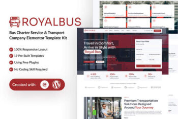 RoyalBus - Bus Charter Service & Transport Company Elementor Template Kit