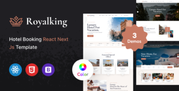Royalking - Hotel Booking React Next Js Template