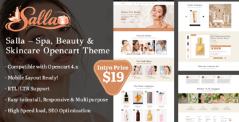 Salla – Spa, Beauty & Skincare Opencart Theme