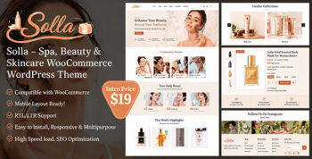 Salla – Spa, Beauty & Skincare WooCommerce WordPress Theme