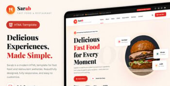 Sarab - Fast Food & Restaurant HTML Template