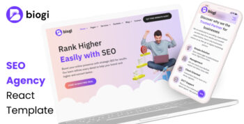 SEO Agency React Template - Biogi
