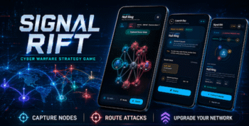 SignalRift Cyber Nodes Flutter Game