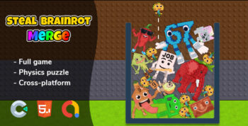Steal Brainrot Merge | Construct 3 Game