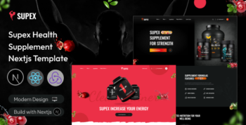 Supex – Health Supplement React Next js Template