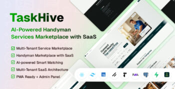 TaskHive – AI-Powered Handyman Services Marketplace SaaS Script