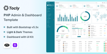 Tocly - PHP Admin & Dashboard Template