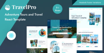 TravelPro - Adventure Tour and Travel Agency ReactJS Template