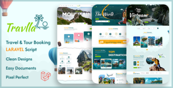 Travlla - Travel & Tour Booking Laravel System