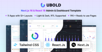 UBold - React & Next.js Tailwind CSS Admin & Dashboard Template