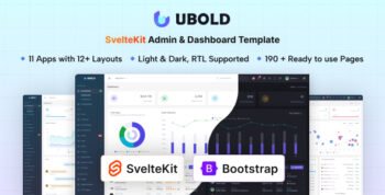UBold - SvelteKit Admin & Dashboard Template