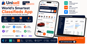 Unisell | AI Classified Marketplace | Flutter App With Laravel Admin
