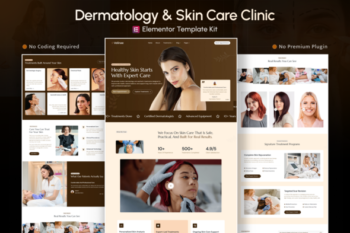 Velinae – Dermatology & Skin Care Elementor Template Kit