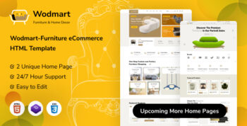 Wodmart-Furniture eCommerce HTML Template