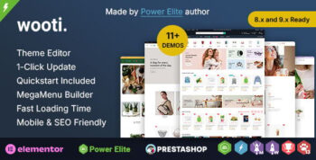 Wooti - Multipurpose Elementor Prestashop Responsive Theme