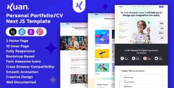 Xuan – Personal Portfolio/CV Next JS Template