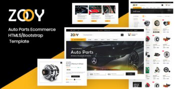 ZOOY - Auto Parts Store HTML Template
