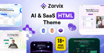 Zorvix - SaaS & AI Startup HTML Template