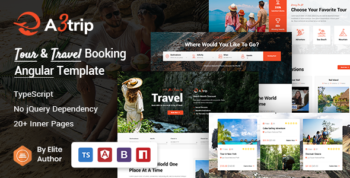 A3trip - Angular 14+ Tour & Travels Template