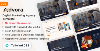 Advora - Digital Marketing Tailwind CSS Tamplate