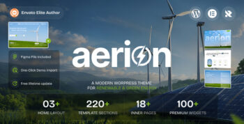 Aerion - Renewable & Green Energy WordPress Theme