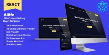 AIlife - AI Content Generator & Writing React Template