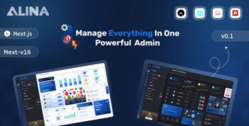 Alina Next 16 + Typescript Admin Dashboard Template