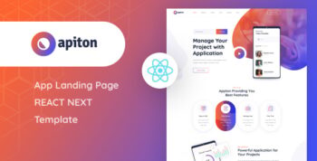 Apiton - React Next App Landing Page Template