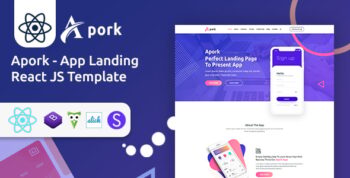 Apork - App Landing React JS Template