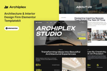 ArchiPlex- Architecture & Interior Design Firm Elementor Pro Template Kit
